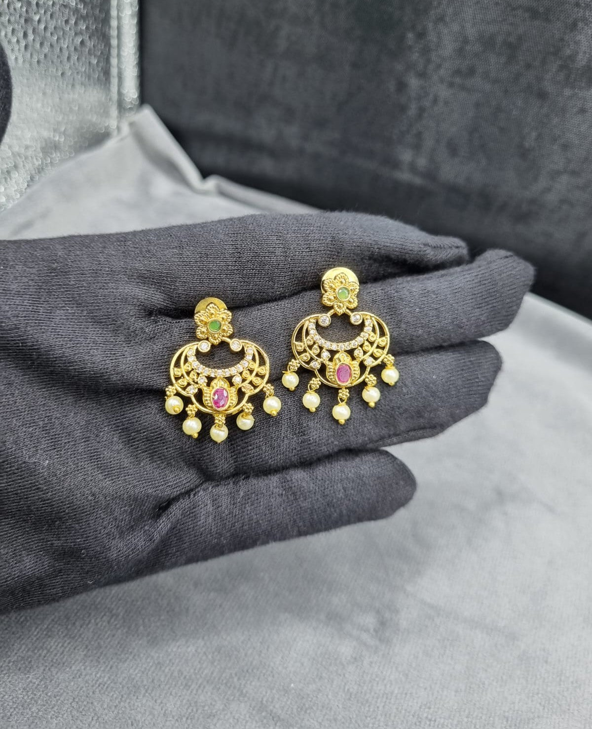 Ethnic Indian Temple Earrings